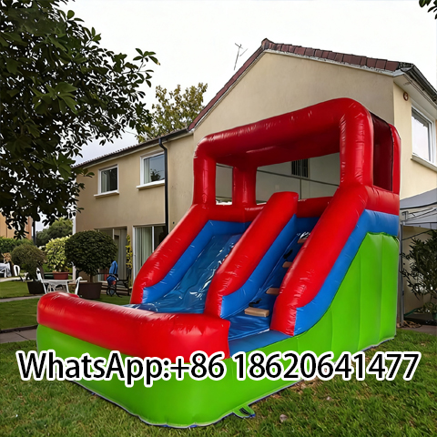 Hot Selling Outdoor  Inflatable Dry Slide Jumpers Bounce House for Kids