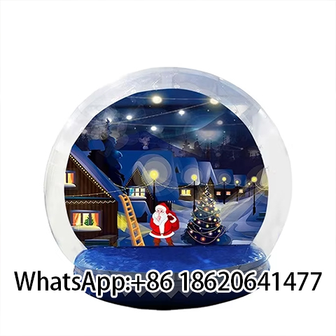 Large Inflatable Christmas Weatherproof  Snow Globe For Outdoor