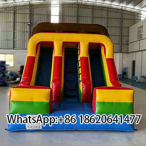 Factory Price Inflatable Double Dry Slide  Bounce House Party Game for Kids