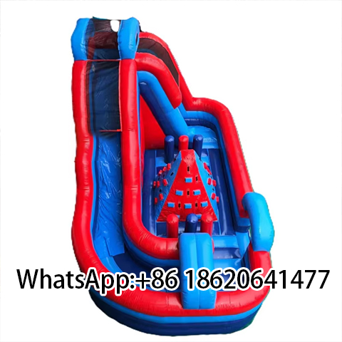 Large  Inflatable Bouncy House Playground Castle Slide Climbing Wall Obstacle for Kids
