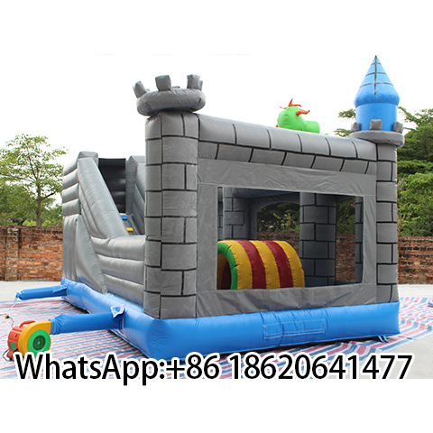 High Quality Dragon Theme Inflatable Jumper Castle Bounce House Combo with Slide for Kids