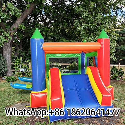 Commercial PVC Inflatable Jumper House Bounce Castle With Slide For Kids And Adults