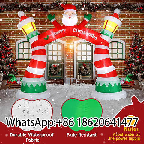 Wholesale Inflatable Santa Christmas Arch for Yard Entrance Outdoor Holiday Decoration