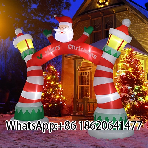 Wholesale Inflatable Santa Christmas Arch for Yard Entrance Outdoor Holiday Decoration
