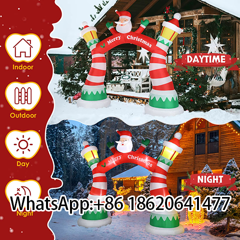 Wholesale Inflatable Santa Christmas Arch for Yard Entrance Outdoor Holiday Decoration