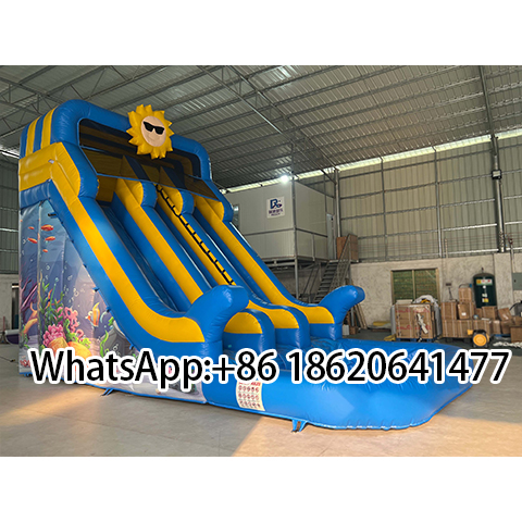 Hot Sale Inflatable  Water Slide with Pool Jumping Bounce for Outdoor