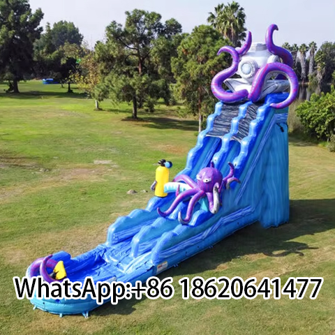 Hot Sale Trampoline Octopus Inflatable Bouncer Water Slide for Party Rental Equipment