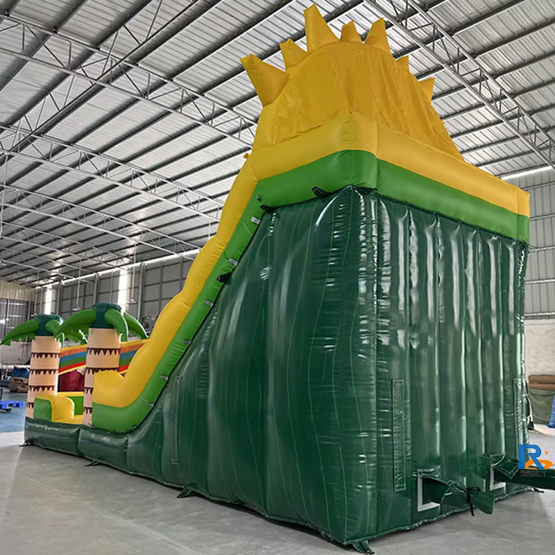 Sunny Vibes Inflatable Slide Castle bouncing castle inflatable outdoor with pool