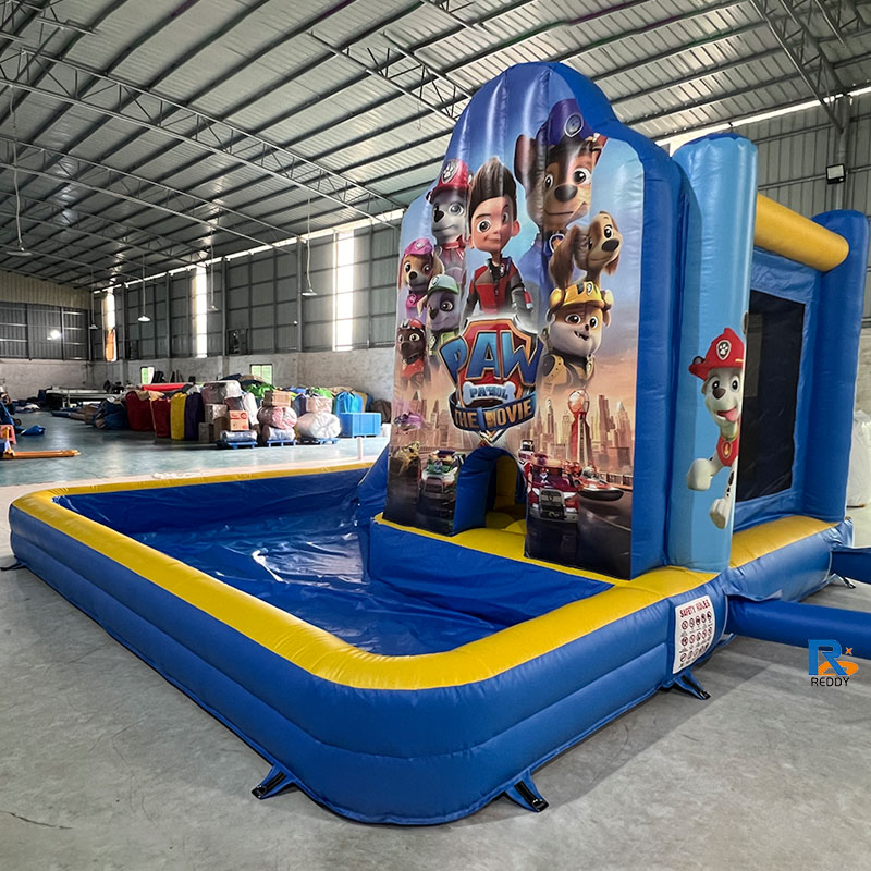 PAW Patrol-themed inflatable slide water slides for pool