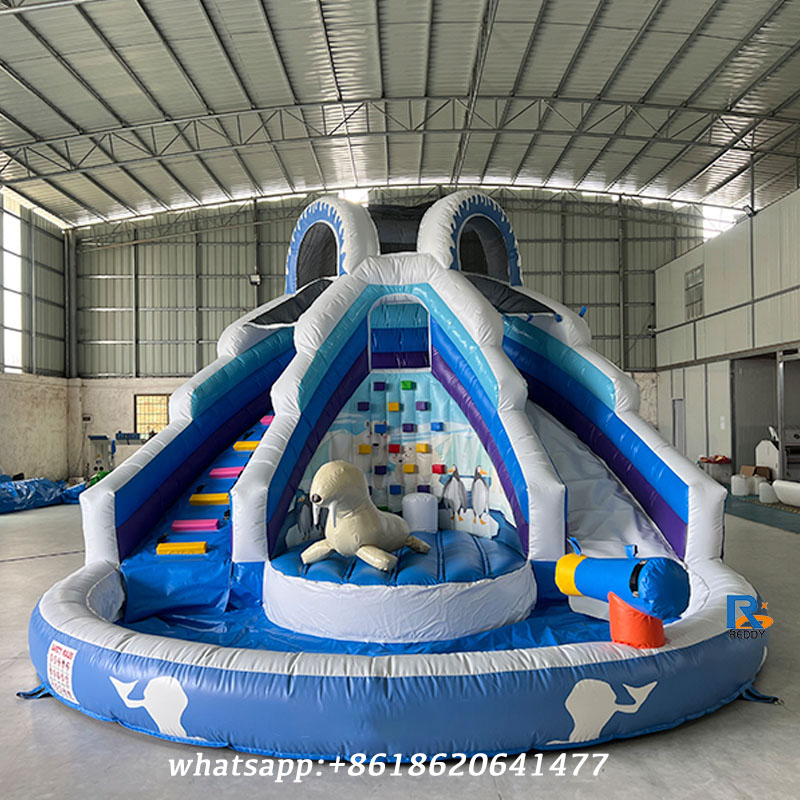 Ocean-themed Inflatable Slide outdoor blow up water slide kids