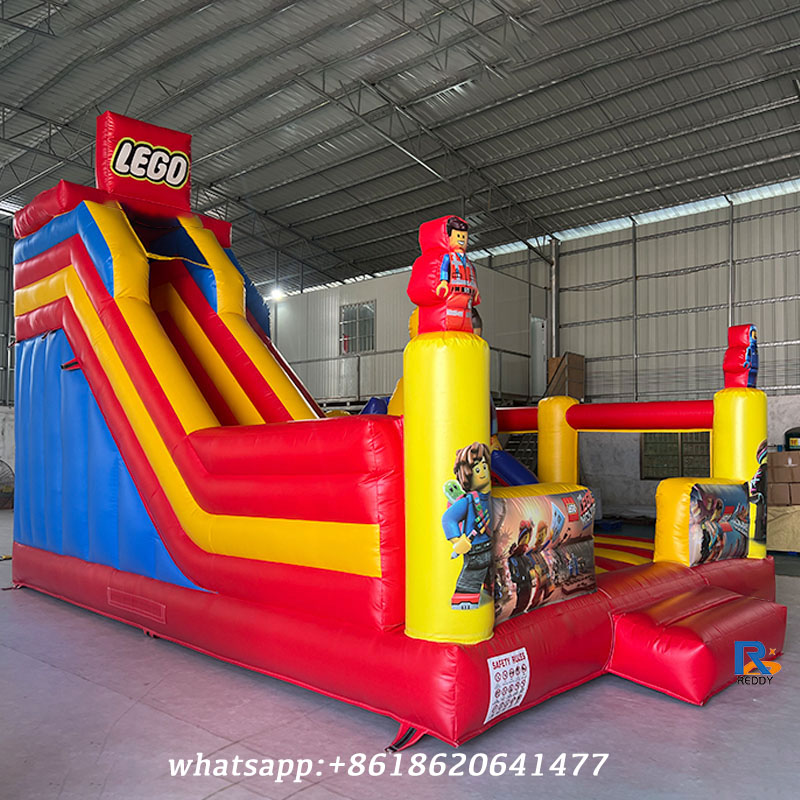 LEGO-Themed Inflatable castle Slide inflatable air castle jumping castle