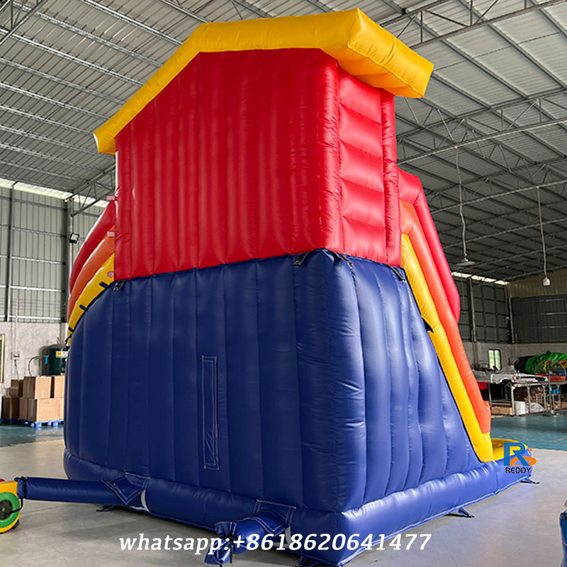 Dual-Lane Inflatable Water Slide inflatable swimming pool with slide