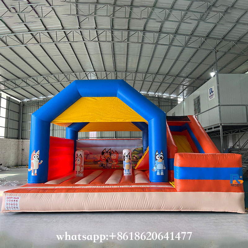 Bluey-Themed Inflatable Slide Bounce House inflatable castle