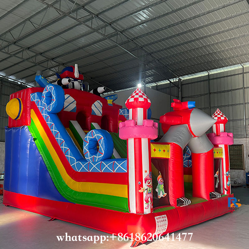 Transformer-Themed Inflatable Slide Bounce House dry slide