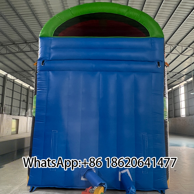 Space - Themed Inflatable Slide with Rainbow & Astronaut: Fun for Kids