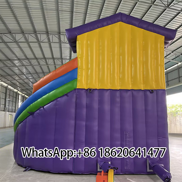 Colorful Inflatable Water Slide with Pool