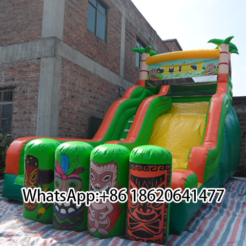 Outdoor Inflatable Slide: Tiki Island Adventure Design