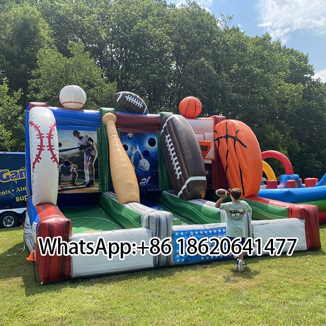 Giant Inflatable Multi-Sport Playground:baseball,Football,Basketball