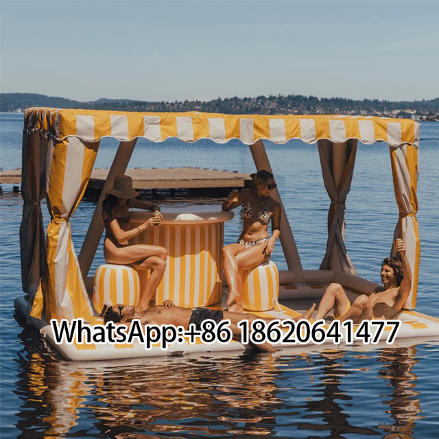 Inflatable Floating Island Lounge – Ideal for Pool & Lake Gatherings