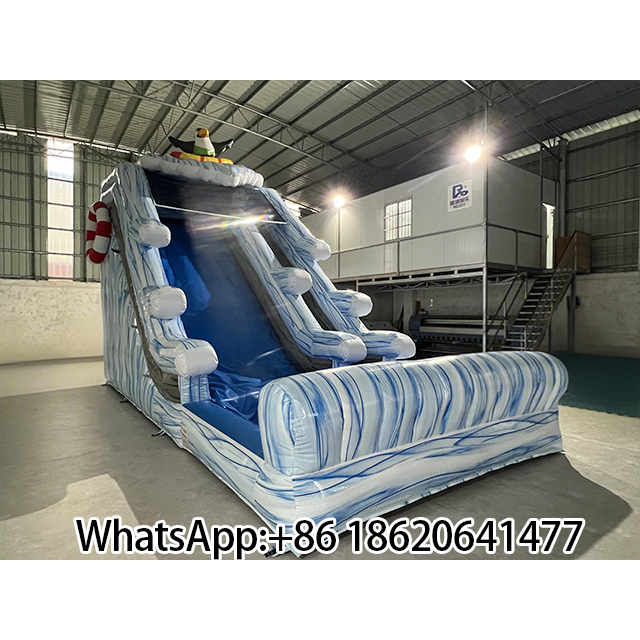 Inflatable Water Slide with Penguin Theme – Arctic Adventure Fun