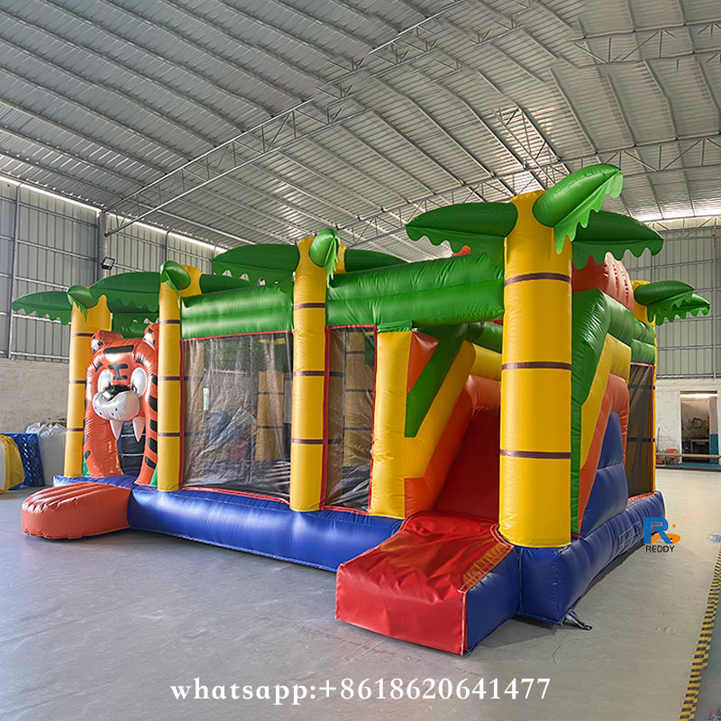 Jungle Tiger Inflatable Bounce House inflatable bounce house bouncy castle