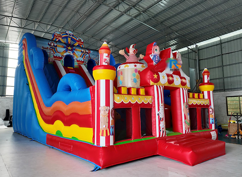 clown inflatable playground slide