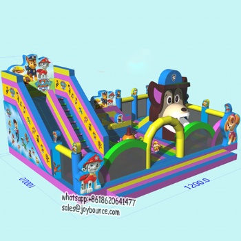 dog cartoon inflatable park