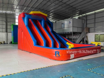kids swimming inflatable water slide