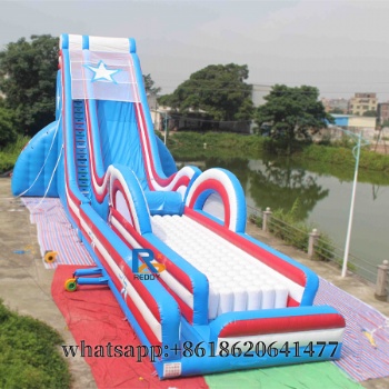 big outdoor customize inflatable pool slide for ad