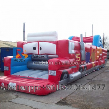 cars obstacle course inflatable