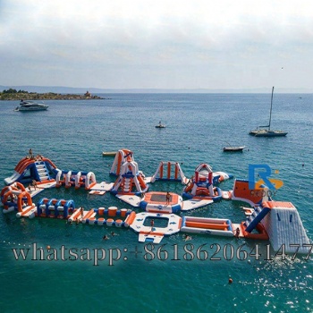 commercial outdoor fun theme inflatable park for water