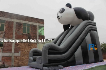 panda inflatable slide
