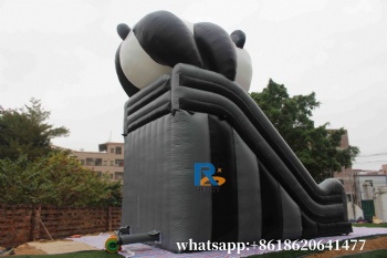 panda inflatable slide