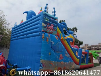 large inflatable bounce park