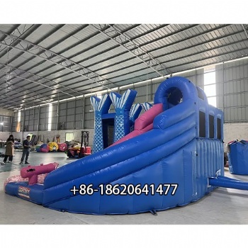Outdoor Fun Mermaid Bounce House with Splash Pool