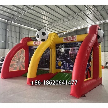 Premium Custom Inflatable Soccer Goal with Football Target for Sports Entertainment and Rentals