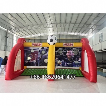 Premium Custom Inflatable Soccer Goal with Football Target for Sports Entertainment and Rentals