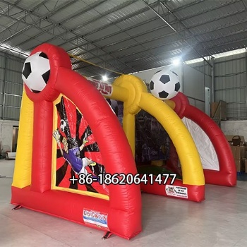 Premium Custom Inflatable Soccer Goal with Football Target for Sports Entertainment and Rentals