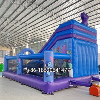 stitch inflatable dry slide