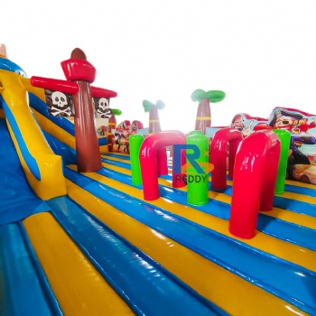 pirate ship inflatable slide