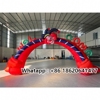 Inflatable Circus Event Entrance Arch for Holiday Celebrations