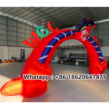 Inflatable Circus Event Entrance Arch for Holiday Celebrations