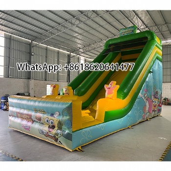 Spongebob and Patrick inflatable dry slides