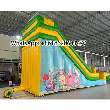 Spongebob and Patrick inflatable dry slides