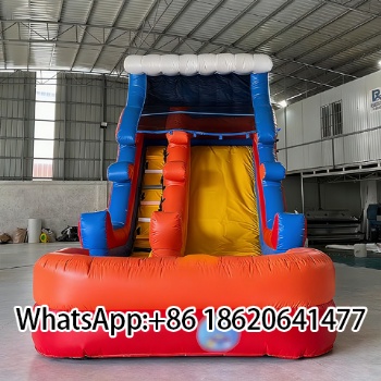 Commercial Bouncer Slide with Pool Outdoor  Jumping Water Slides For Kids