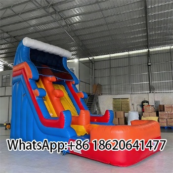 Commercial Bouncer Slide with Pool Outdoor  Jumping Water Slides For Kids