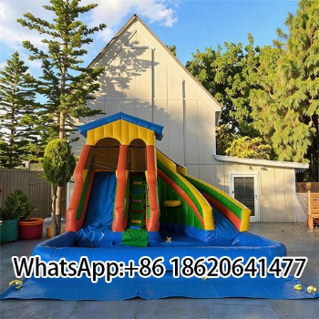 Hot Products Customized Inflatable Bouncy Slide Bounce Combo For Kids