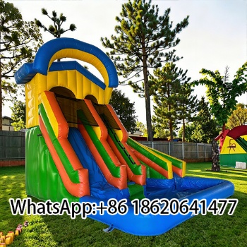 Hot Products Customized Inflatable Bouncy Slide Bounce Combo For Kids