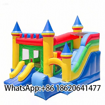 Hot-Selling Inflatable Children's Castle  with Slide Bouncing House for Jumping Fun