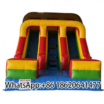 Factory Price Mini  Bounce Blow up Slide Inflatable Double Dry Slide for Kids